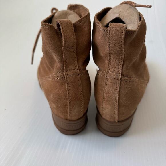 Sorel Evie suede lace up wedge shoe boots womens size 11 - Picture 8 of 14